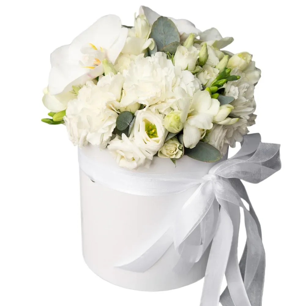 Цветы в коробке «Лучи счастья»